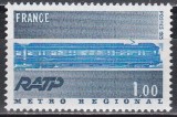 Franta 1975 - Deschiderea serviciului Metro Regional Express, MNH, Nestampilat