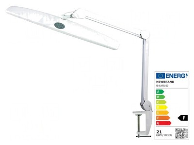 Lampă de Banc LED Albă 21W 230VAC 1100lm 6000-7000K cu Ştecher EU foto