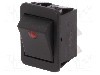 Intrerupator OFF-ON, 2 pozitii, DPST, BULGIN - C1553PBMBR3