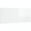 Tablie de pat,alb extralucios, 200x1,5x80 cm, lemn prelucrat, DKD Home Decor