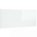 Tablie de pat,alb extralucios, 200x1,5x80 cm, lemn prelucrat, DKD Home Decor