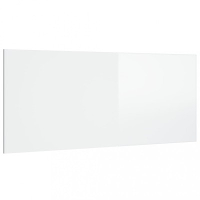 Tablie de pat,alb extralucios, 200x1,5x80 cm, lemn prelucrat foto