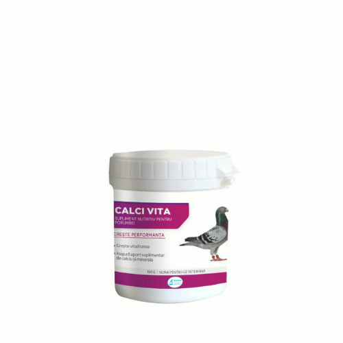 Supliment nutritiv pentru porumbei Calci-Vita, Pasteur, 150 g