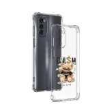 Husa antisoc pentru motorola moto g62, airbag pro, clear, cash is king