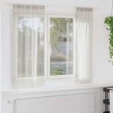 Perdele cu perdele 2 pcs Crem 140 x 175 cm Poliester