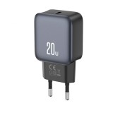 Incarcator Retea XO Design L153, 20W, 3A, 1 x USB-C, Negru