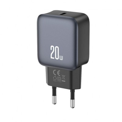 Incarcator Retea XO Design L153, 20W, 3A, 1 x USB-C, Negru foto