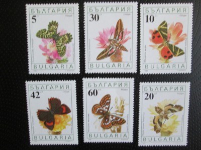 BULGARIA FLUTURI MNH=39 foto