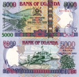 Bancnota Uganda 5000 Shillings 2009 UNC, Africa, Necirculata