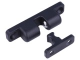 Blocator cu bile ELESA+GANTER pentru profile T 16,5mm, Lungime 80mm, Material Zinc Turnat, Culoare Neagra, Forta 95N