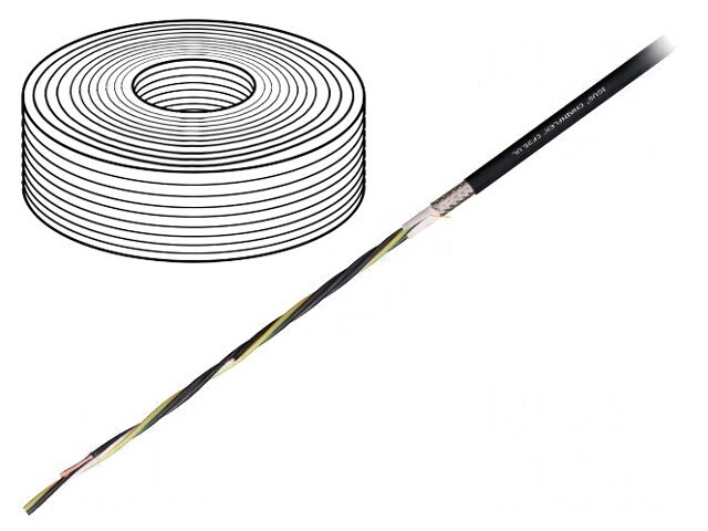 Cablu motor chainflex CF35.UL 4G0,75mm2 negru litat