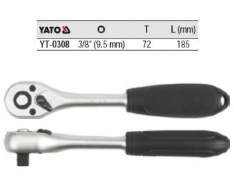 ANTRENOR CU CLICHET 3/8&quot;, 185mm