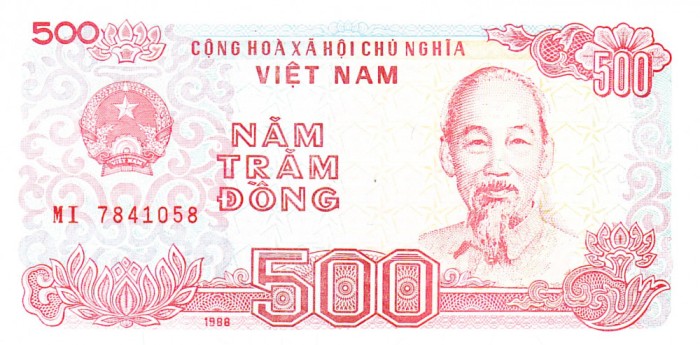 Vietnam 500 Dong 1988 P-101a UNC