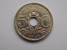 5 Centimes (.year.) 1939 FRANTA foto