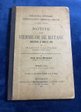 Carte Notițe asupra Viermilor de mătase -Editura Gutenberg 1905