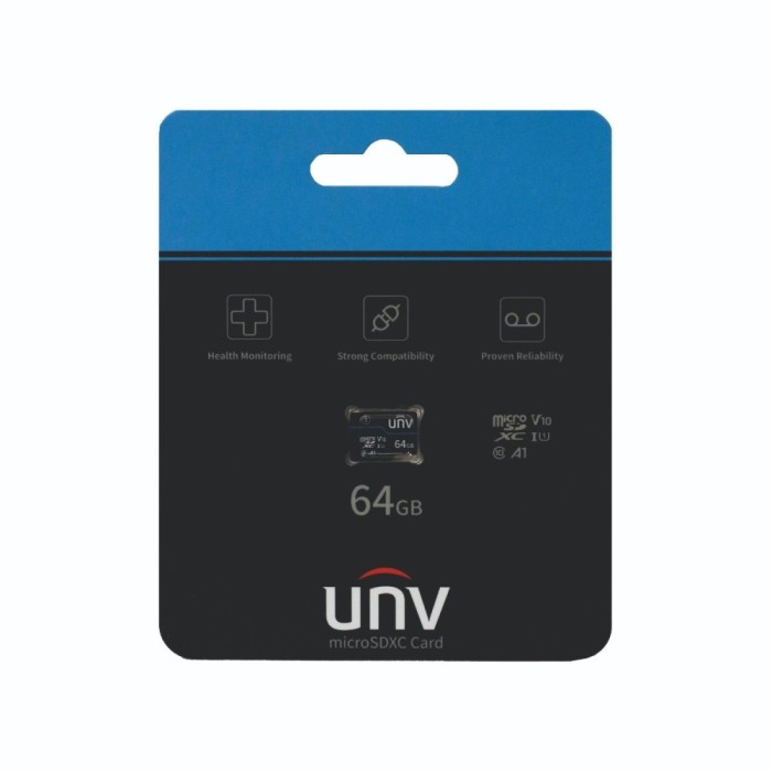 Card de memorie MicroSD UNV Blue Card TF-64G-T-L, 64 GB