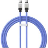Cablu alimentare si date Baseus CoolPlay, Fast Charging Data Cable pt. smartphone, USB Type-C la USB Type-C 100W, 1m, albastru