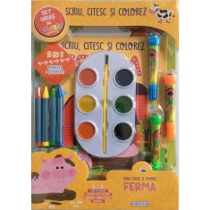 Scriu, citesc si colorez - Ferma foto