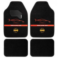 Set 4 Buc Covorase Auto Mocheta Fata + Spate Momo Racing Negru 999IN2192