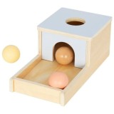 eliNeli Wooden Box With Balls jucărie cu activități din lemn 1 buc