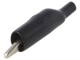 Bornă crocodil 5A 150VDC neagră nichelată