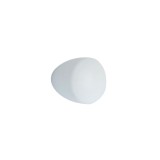 Buton pentru mobila, plastic, alb, M 487.43.11, 20 x 23 mm