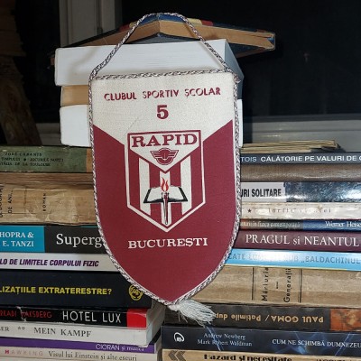 FANION CLUBUL SPORTIV SCOLAR 5 * RAPID BUCURESTI foto