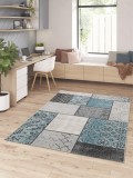Cumpara ieftin Covor Premium Belgian Model Valencia 22221-454, Marime 160 x 230 cm, Albastru, Turcoaz, Verde, Antialergic, Polipropilena, Living, Dormitor, Sufrageri