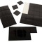 Folie magnetica cu adeziv, 4 cm x 3 cm grosime 0,5 mm, 100 buc.