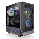 Carcasa PC Thermaltake 300 TG ARGB, Sticla securizata, Mid Tower (Transparent/Negru)