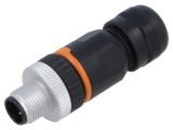 Conector M12 mufă 4 pini tată 250V IP67 pe cablu aurit LAPP