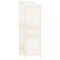 Sopron de gradina, alb, 55x52x174,5 cm, lemn masiv de brad