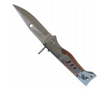 Baioneta AK-47 CCCP, 27 cm, mecanism cu arc, lama 12 cm, cu husa camuflaj