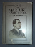 Gh. Tatarescu&nbsp;-&nbsp;Marturii pentru istorie