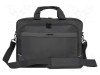 Laptop bag black poliester 1680D Usable dim: 270x40x370mm