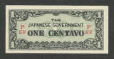 FILIPINE █ bancnota █ 1 Centavo █ 1942 █ P-102b █ UNC █ necirculata