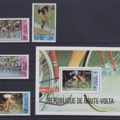 Haute Volta 1980 Olympic games Moscow set+perf. sheet Mi.795-8+B55 MNH DA.120