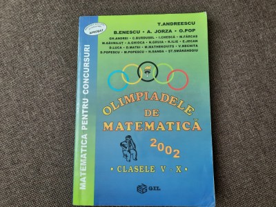 Olimpiadele de matematica 2002 CLASELE V-X TITU ANDREESCU RFO foto