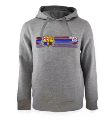FC Barcelona hanorac de bărbați cu glugă Fast Grey - M foto