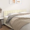 VidaXL Tăblii de pat, 2 buc, crem, 100x5x78/88 cm, piele ecologică 346526