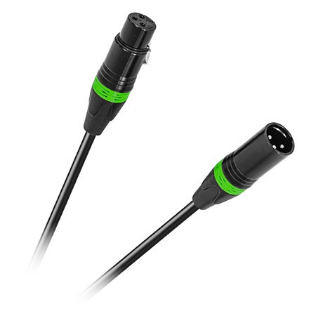 Cablu microfon DMX, XLR tata- XLR mama 1m