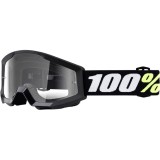 Ochelari cross/enduro copii 100% Strata negru/alb
