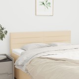 Cumpara ieftin Tăblii de pat, 2 buc., crem, 72x5x78/88 cm, textil