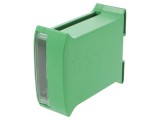 Carcasă pentru șină DIN 101x45x119mm verde