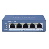 SWITCH PoE HIKVISION, port Gigabit x 5, SFP nu, carcasa metalica, &quot;DS-3E0505P-E&quot; (timbru verde 2 lei)