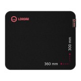 Lorgar Main 323, Gaming mouse pad, Precise control surface, Red anti-slip rubber base, size: 360mm x 300mm x 3mm, weight 0.21kg &quot;LRG-GMP323&quot;