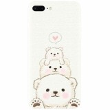 Husa silicon pentru Apple Iphone 8 Plus, Bear Family