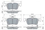 BOSCH 0 986 424 807 set placute frana,frana disc