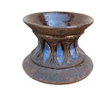VAS VINTAGE DIN CERAMICA SCANDINAVA, LUCRAT SI DECORAT MANUAL