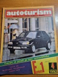 Autoturism aprilie 1992-formula 1,oltcit,dacia 500,mercedes